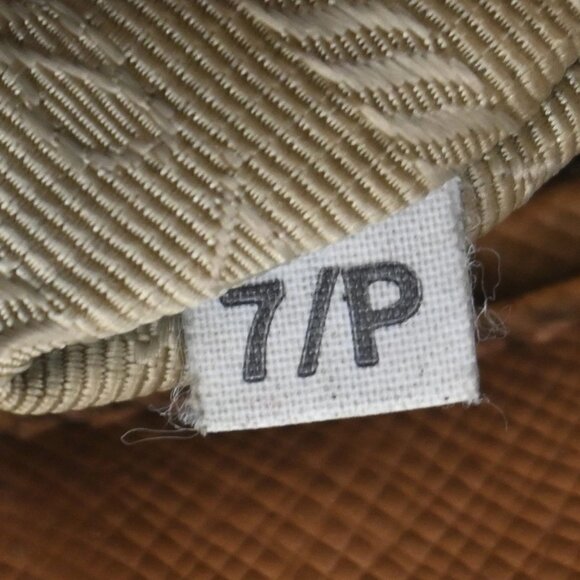 PRADA Logo 2Way Shoulder Hand Bag Saffiano Leather Beige GHW Italy 70EF793 - Picture 15 of 16